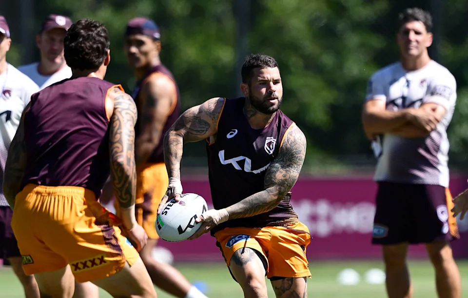 Seen here, Broncos captain Adam Reynolds in training.