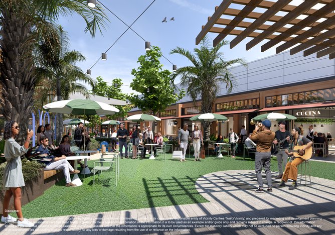 Artist impression of new alfresco dining area