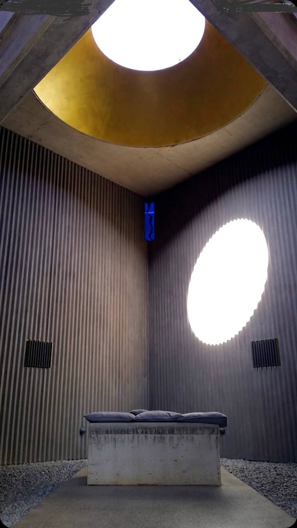 Housed in an old water tank and designed by Glenn Murcutt, the Cobar Sound Chapel is “a stop for the soul”.