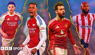 Declan Rice, Gabriel, Bruno Fernandes, Igor Thiago
