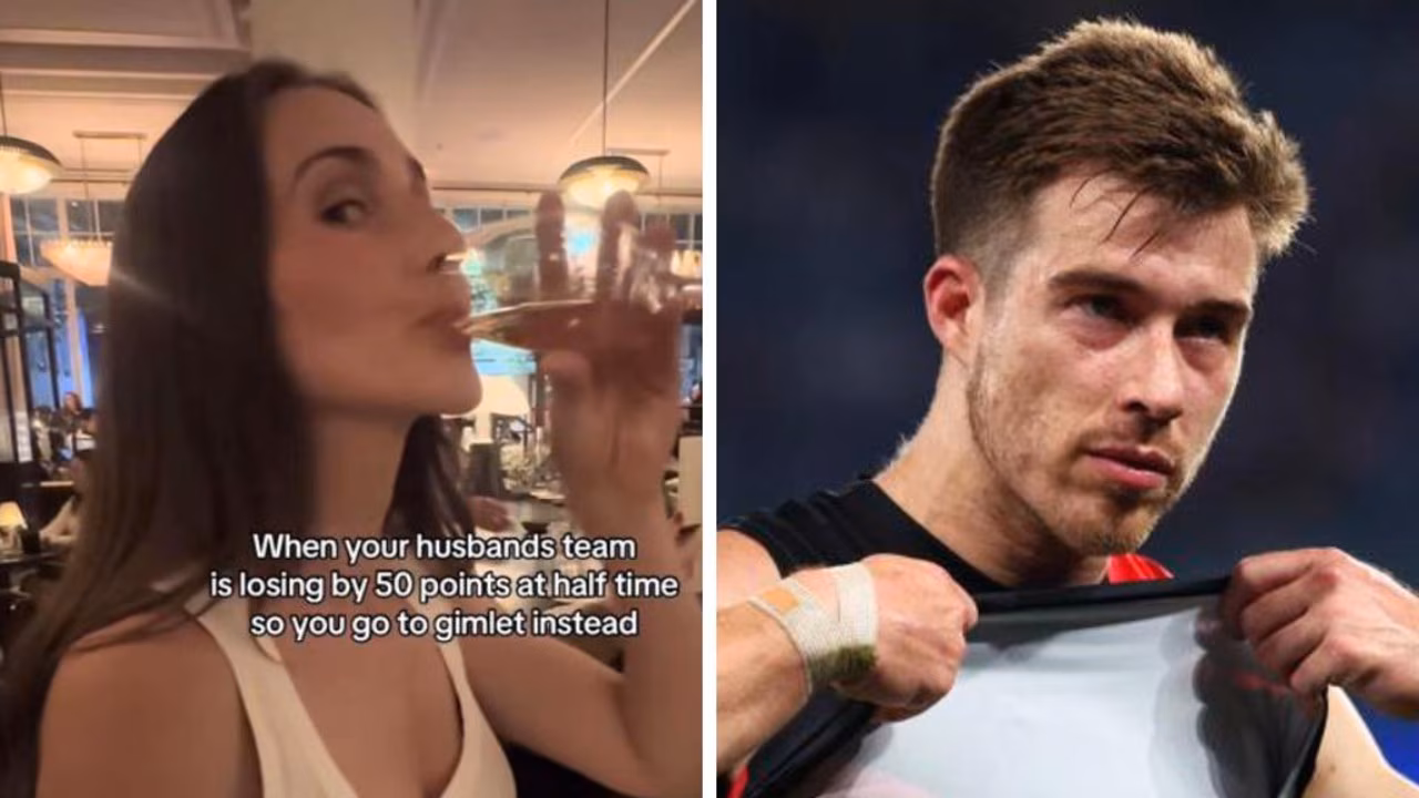 AFL 2026: Zach Merrett’s wife Alexandra Merrett’s ‘unusual’ TikTok post criticised, leaving Essendon game at halftime