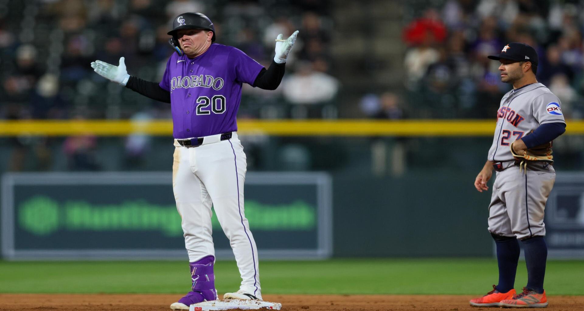 Rockies score 8 runs in the fifth inning and beat the Astros 9-7