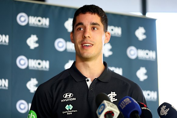 Adam Cerra is set to return for the Blues.