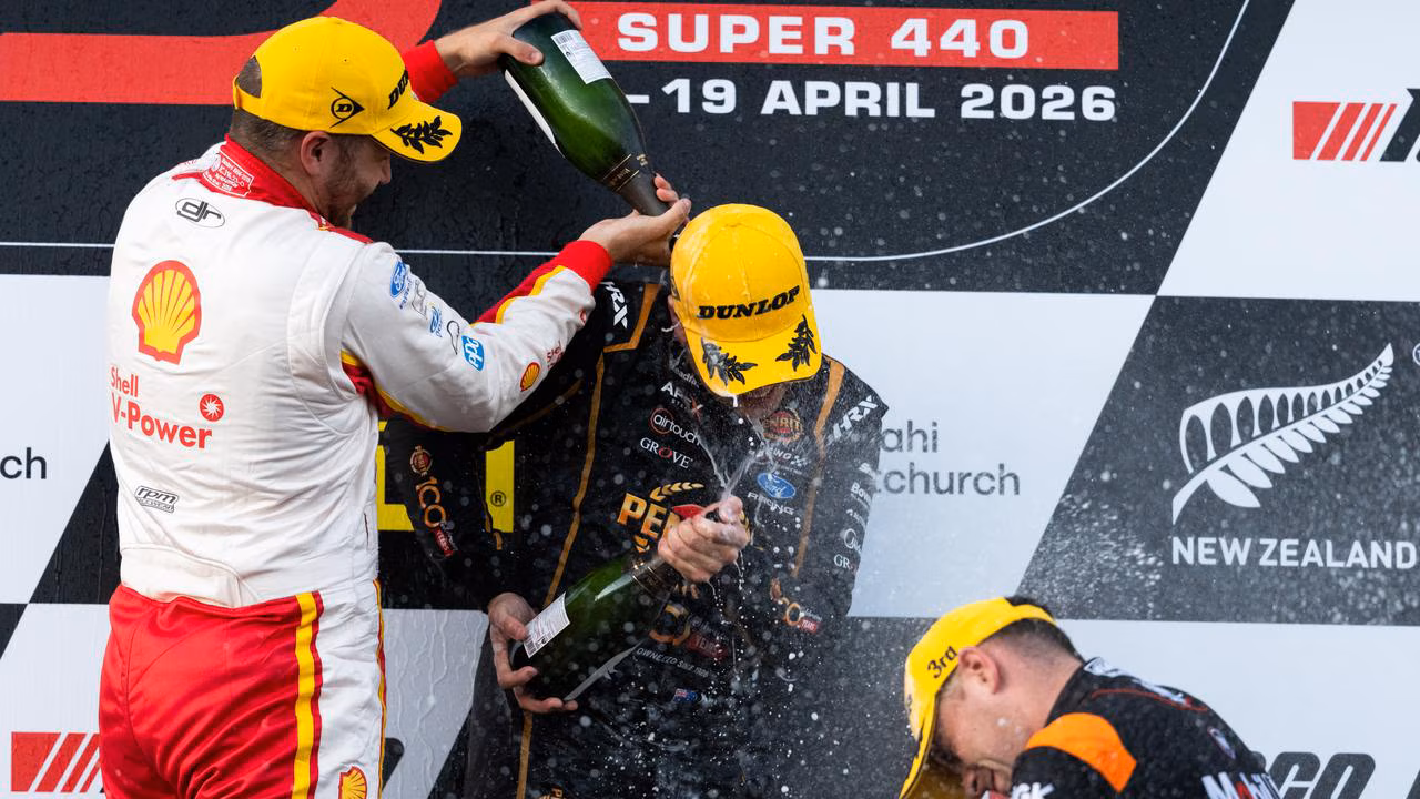 Kai Allen wins maiden Supercars race in Christchurch thriller