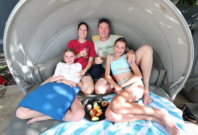 James Sayer booked a two-night family staycation, saying he was hesitant to book an interstate or international holiday. 