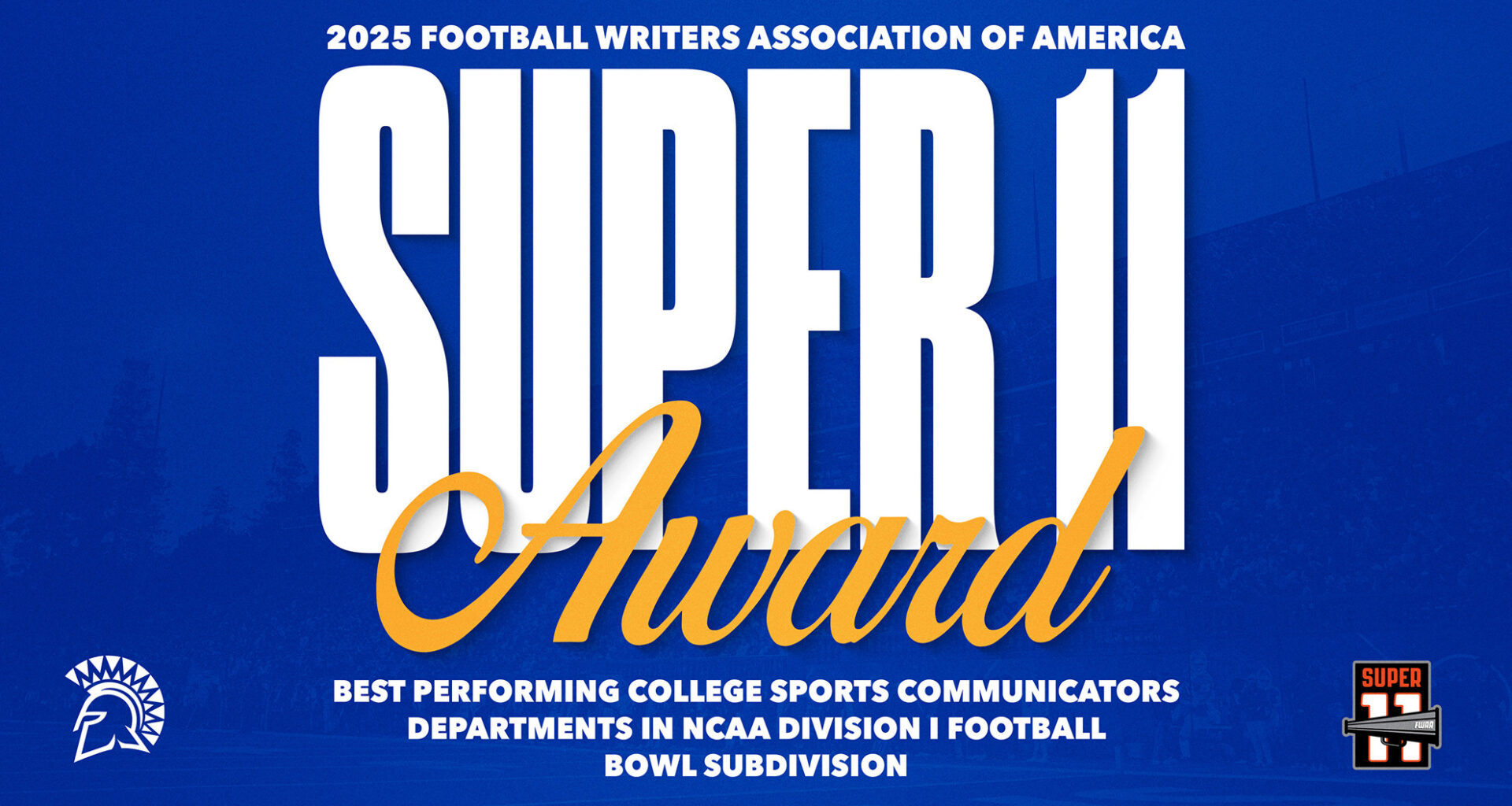 SJSU Football Communications Named to Prestigious FWAA “Super 11” List - SJSU Athletics - Official Athletics Website