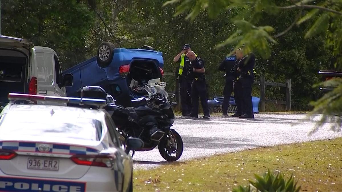 Woman walking her dog killed after car rolls on rural road near Gympie