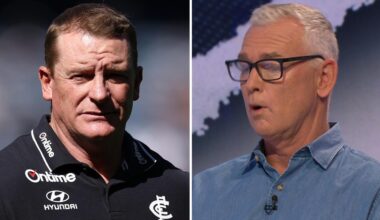 Adam Simpson defends role at Carlton Blues, will he replace Michael Voss as senior coach, video, Kane Cornes comments, latest news