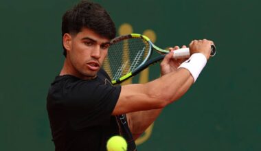 Carlos Alcaraz and his list of GOATs.