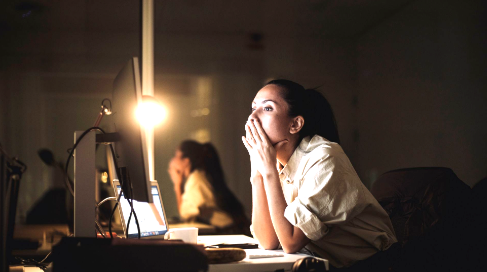 Person at desk