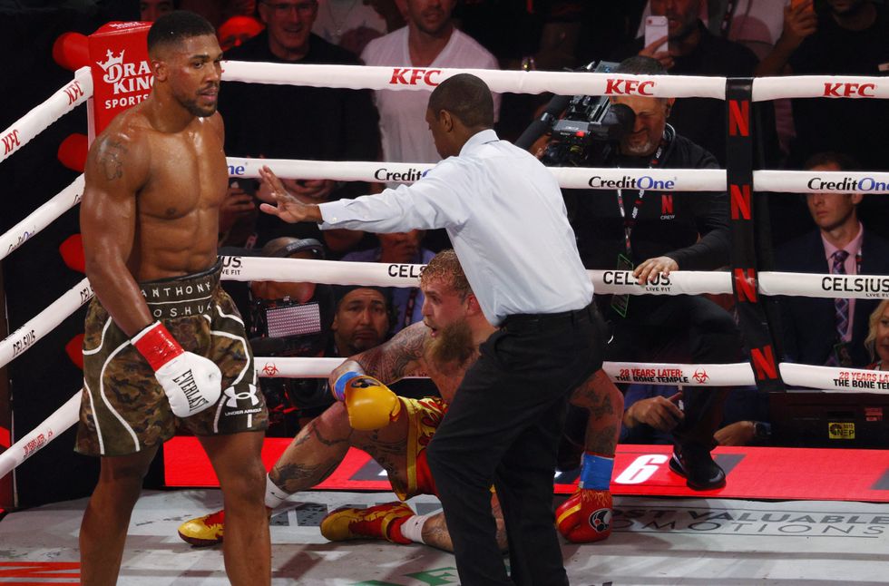 Anthony Joshua knocked Jake Paul out in the sixth round
