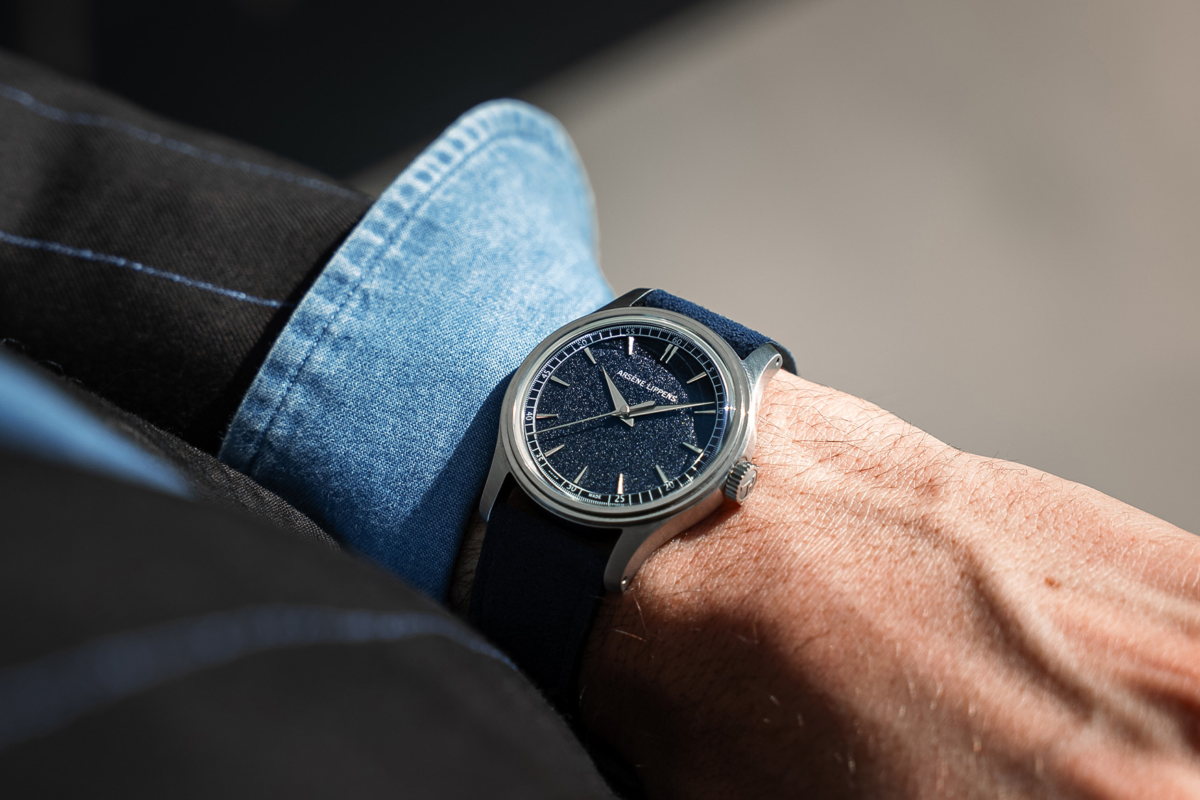 arsene lippens classico collection blue wrist