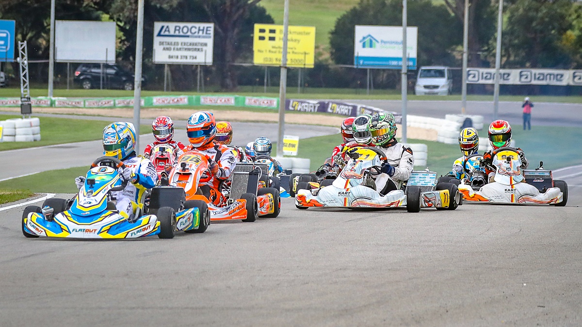 Circuit racing, tin top drivers return to the Australian Karting Championships