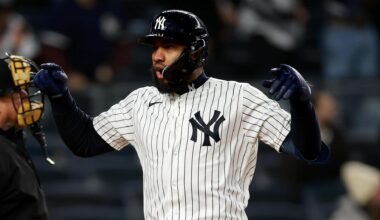 Amed Rosario's 2nd homer of game, 3-run drive in 8th, lifts Yankees over A's 5-3