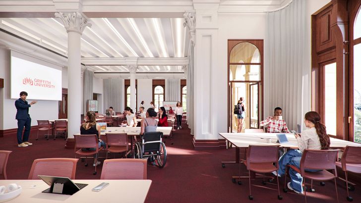 The design aims to align with the building’s original design principles.