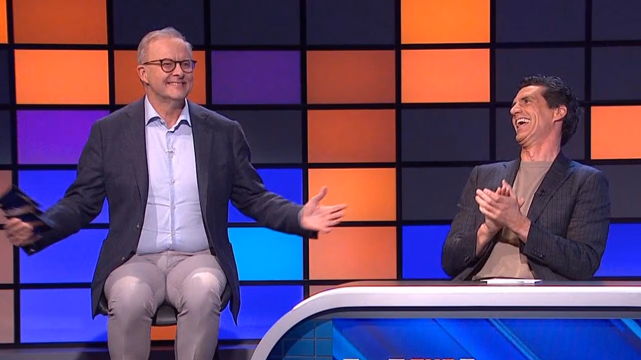 Anthony Albanese roasts panel with ‘leaving Australia’ clip during appearance on The Hundred