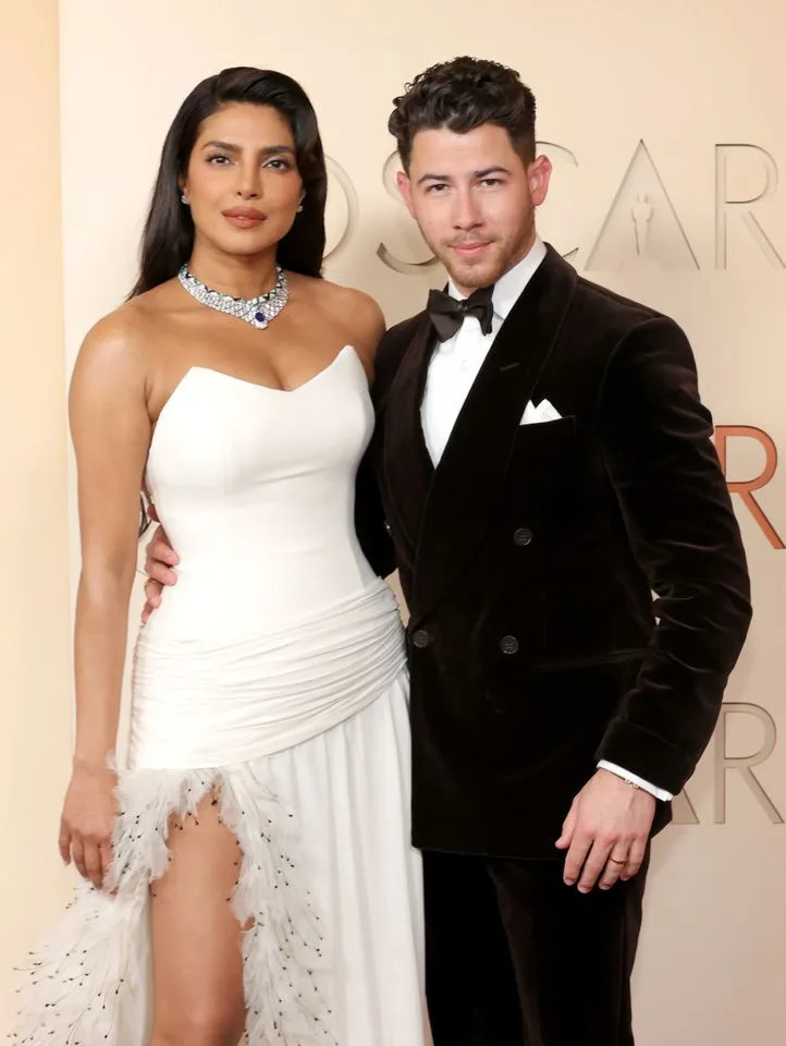 Priyanka Chopra and Nick Jonas at the 2026 Oscars on March 15 in Los Angeles.Credit: Getty Images