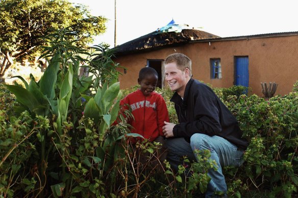 Prince Harry launching the charity in Lesotho in 2006.
