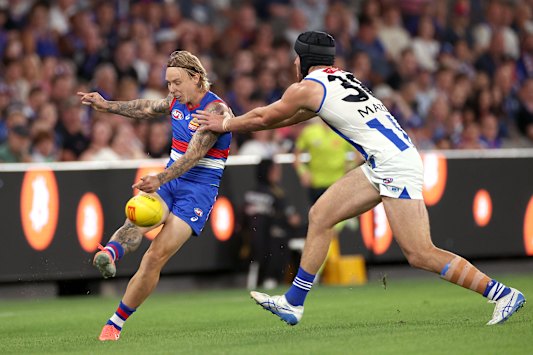 James Harmes during his years with the Western Bulldogs.
