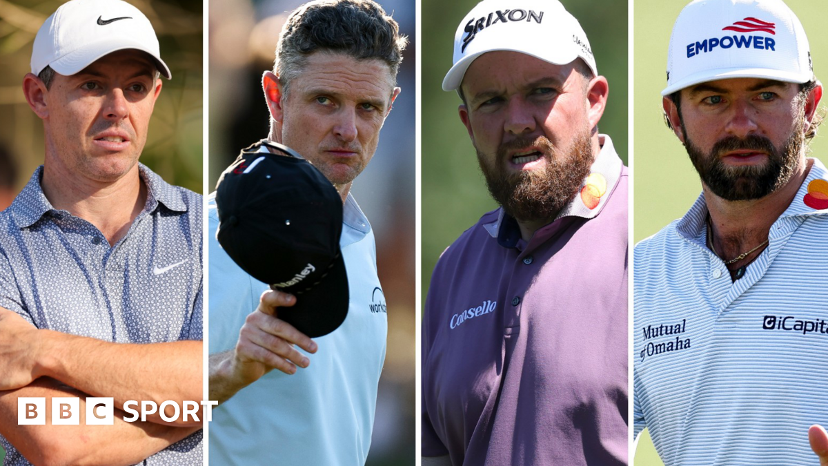 Rory McIlroy, Justin Rose, Shane Lowry and Cameron Young