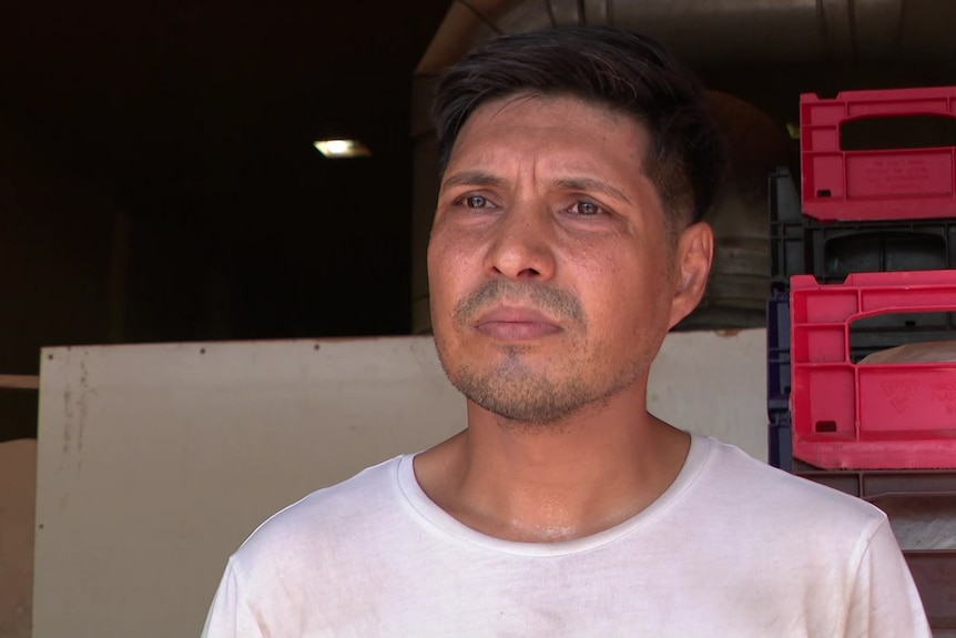 A man in a white t shit