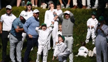 Par 3 contest highlights and best photos, Tommy Fleetwood son steals show, Bryson DeChambeau Kevin Hart caddie