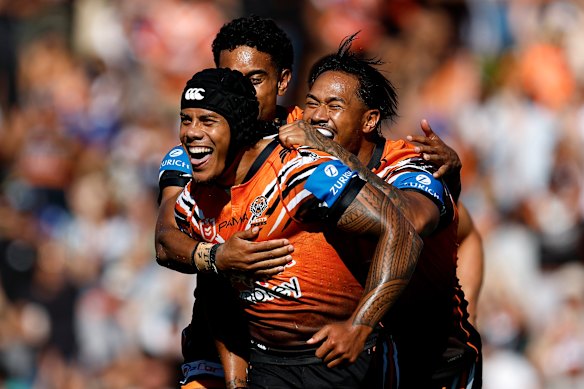 Jarome Luai is set to return for Wests Tigers this weekend.