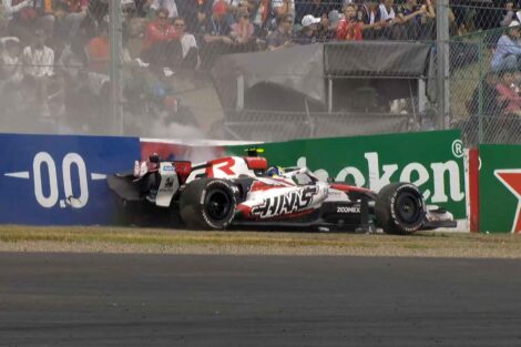 Bearman's crashed Haas