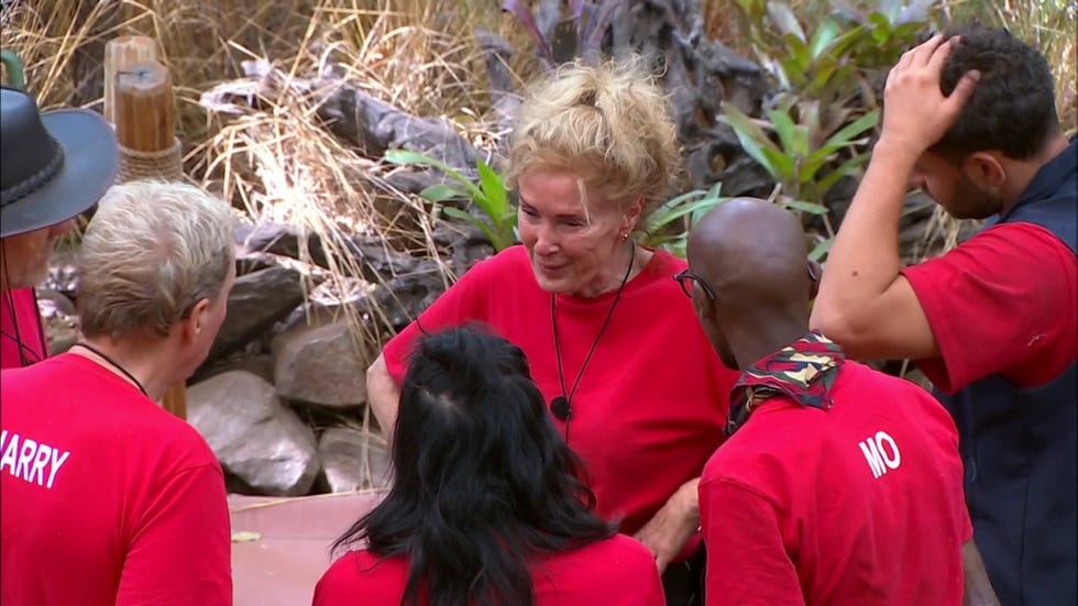 bev callard is emotional as she exits i'm a celebrity get me out of here south africa