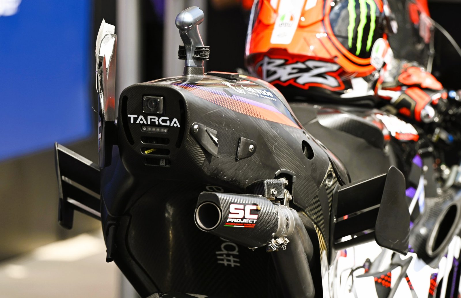 Marco Bezzecchi's damaged rear aero, 2026 US MotoGP.