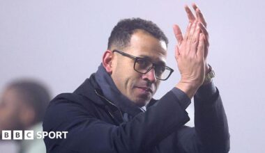 Liam Rosenior applauds Chelsea fans after the FA Cup third round against Charlton in January