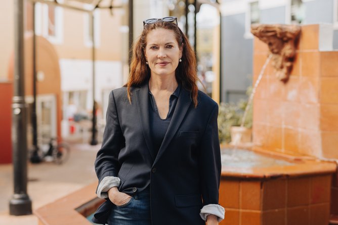 Private buyer Bronwyn Owen is the new owner fixing up Fremantle's Piazza.