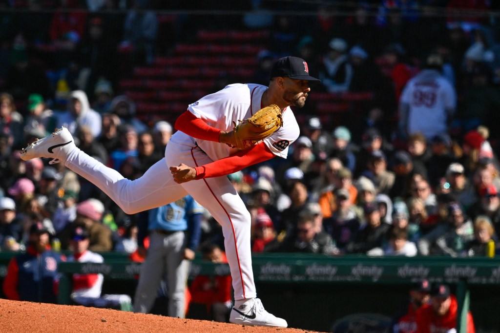 Boston Red Sox relief pitcher Tyler Samaniego (78) pitching against the Milwaukee Brewers.