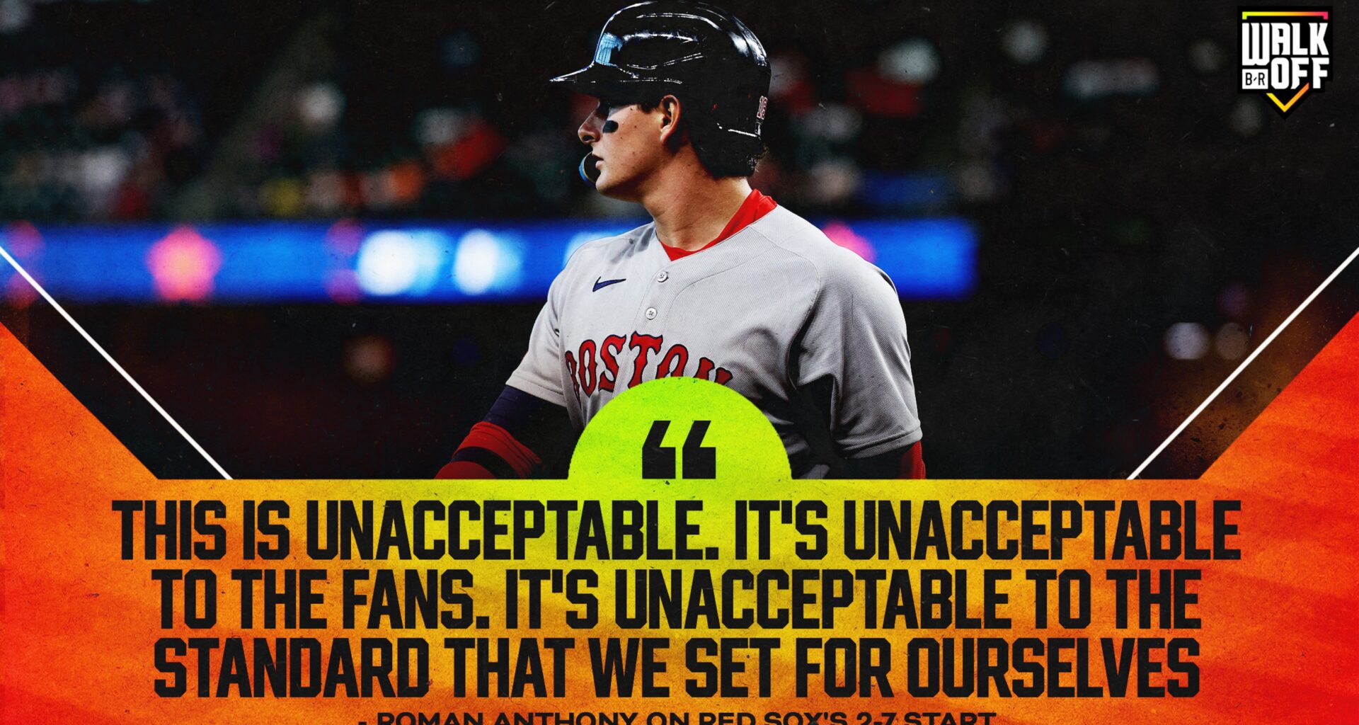 Roman Anthony Calls Out Red Sox's 'Unacceptable' Performance to Start 2026 MLB Season