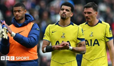 Premier League: Tottenham stay in bottom three with defeat in De Zerbi's first game