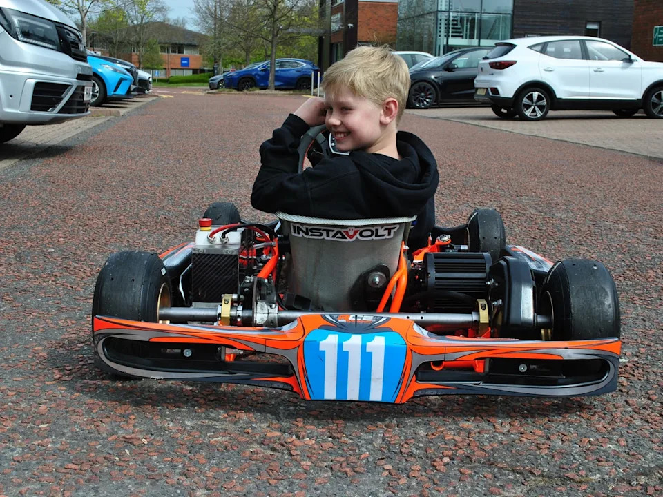 Junior Wright is being sponsored on his way to F1 by local EV charging firm Instavolt (Instavolt)