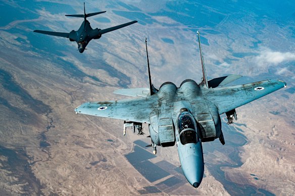 The Iranian regime has scored a rare win against US air power after downing an F-15 Strike Eagle jet.