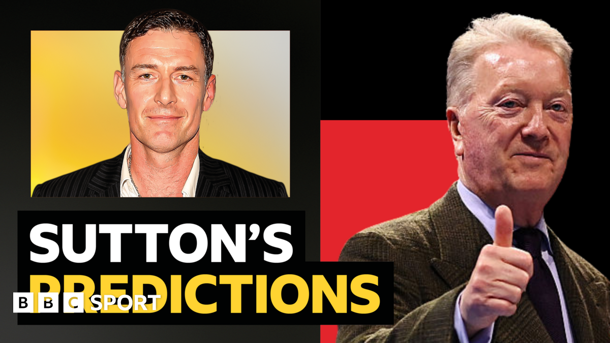 A picture of Chris Sutton with wording next to it that says BBC Sport columnist Chris Sutton
