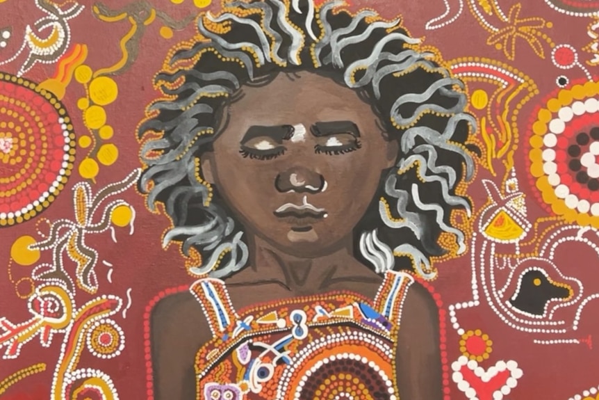 A self portrait of Indigenous artist Keira Graham.