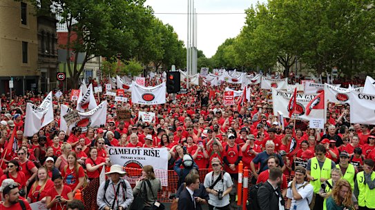 Public school teachers who went on strike on March 24 are set on more industrial action in term 2 of the school year.