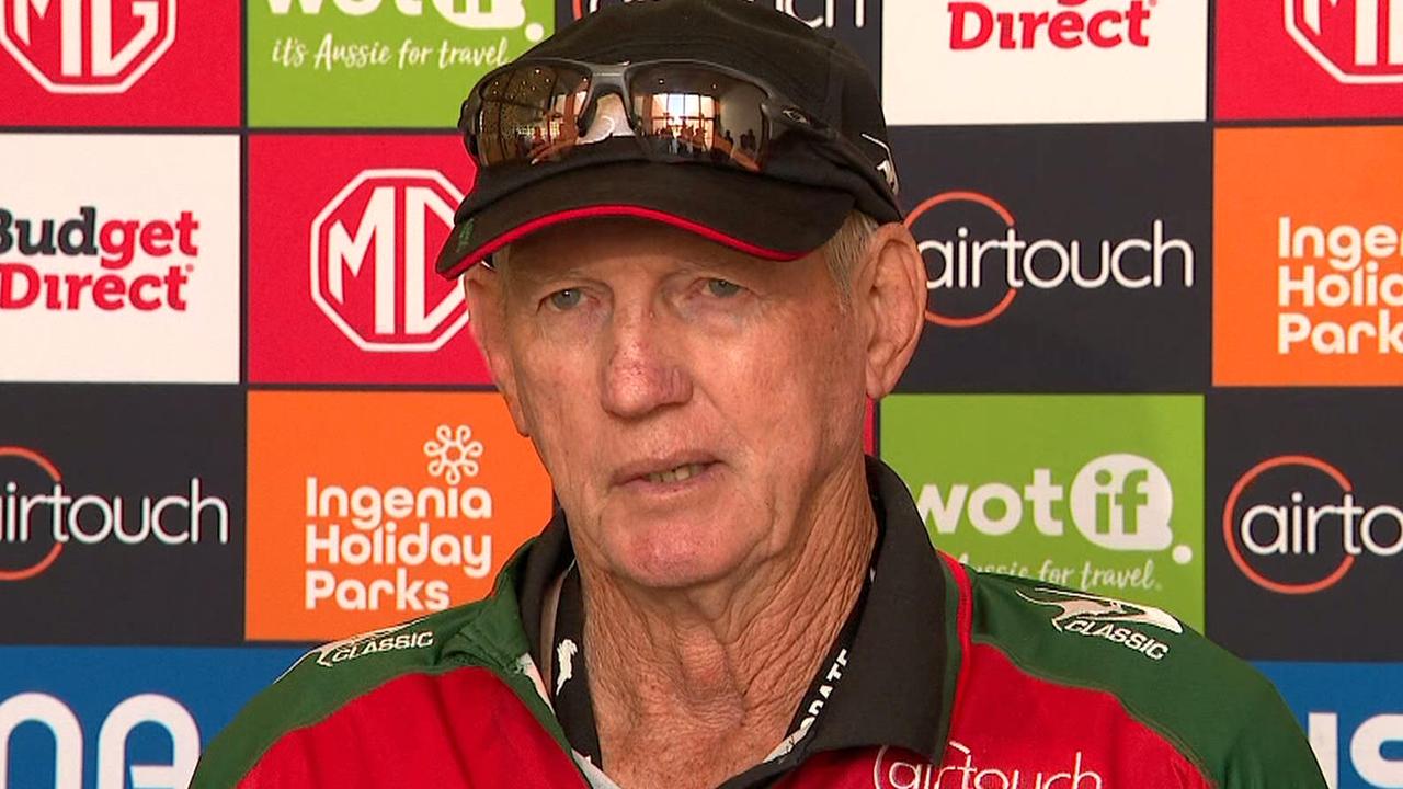 Wayne Bennett gives advice to Benji Marshall on referee criticism, hip drop controversy
