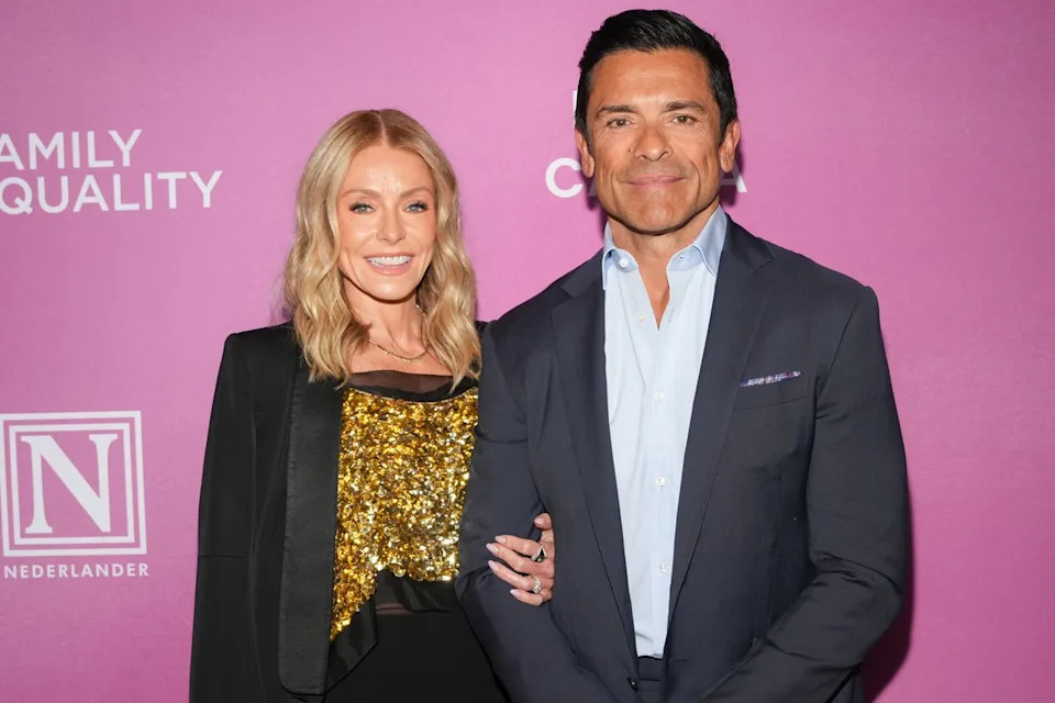 Kelly Ripa and Mark Consuelos attend Family Equality's Night at the Pier Gala on May 12, 2025Credit: Adela Loconte/Variety via Getty