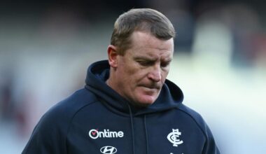 Carlton Blues horror start to season, Michael Voss future as coach, second half fade out, AFL360, Gerard Whateley emotional plea