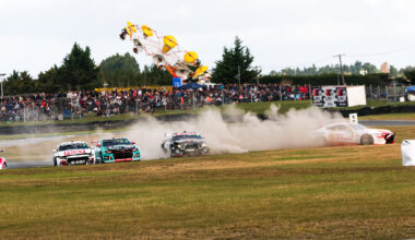 Brown warned, several cars damaged in wild Christchurch start - Supercars