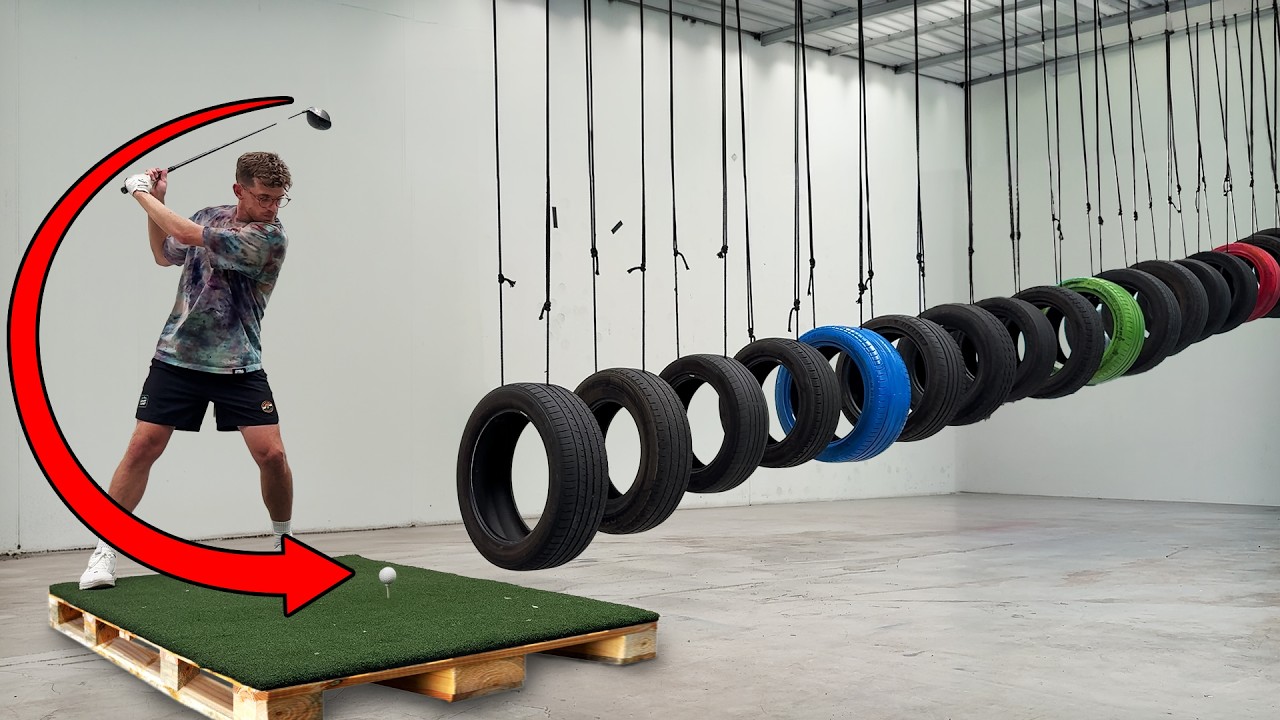 Can You Thread a Golf Ball Through 20 Tyres? How Ridiculous Gave It a Go