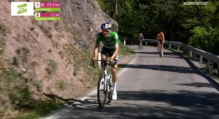 Pellizzari rides clear from Arensman and Bernal on the final stage of the 2026 Tour of the Alps