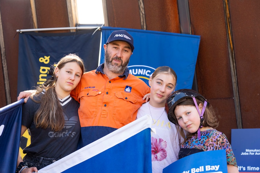 Images from rally of workers.