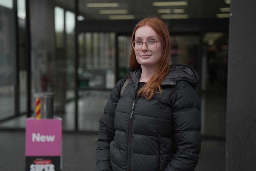 Stella Kelly outside her local shopping centre.