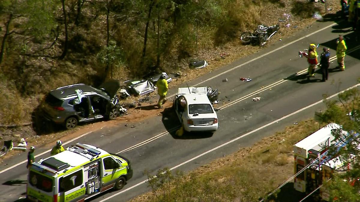 Five fighting for life after multi-vehicle crash on Tamborine Mountain Road in Queensland’s Scenic Rim