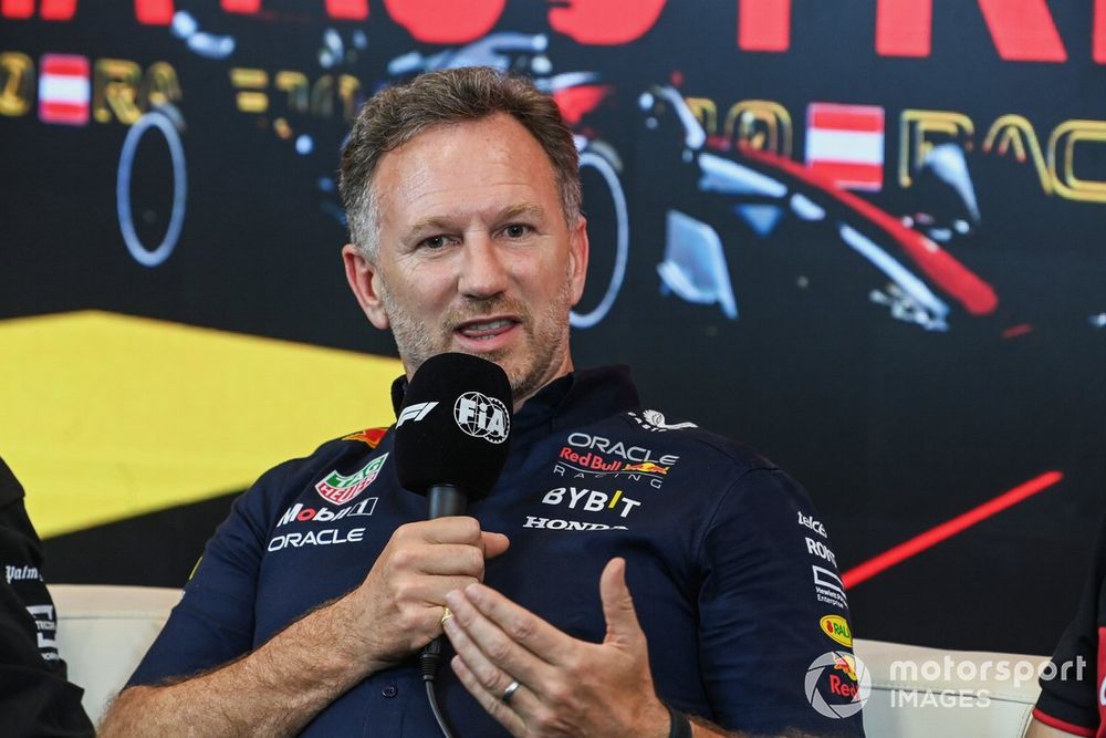 Christian Horner, Team Principal, Red Bull Racing, in the Team Prinicpals Press Conference